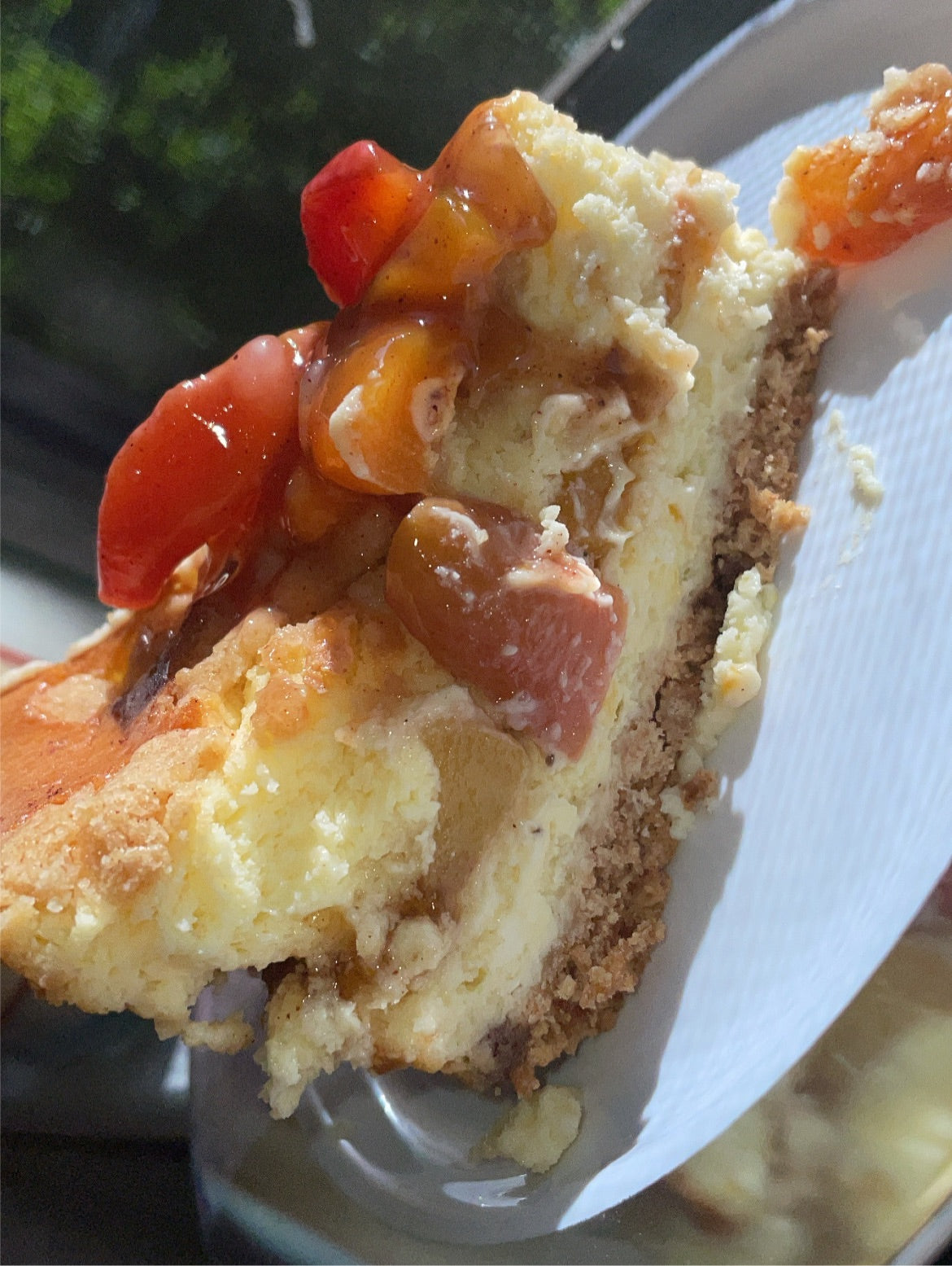 peach cobbler cheesecake