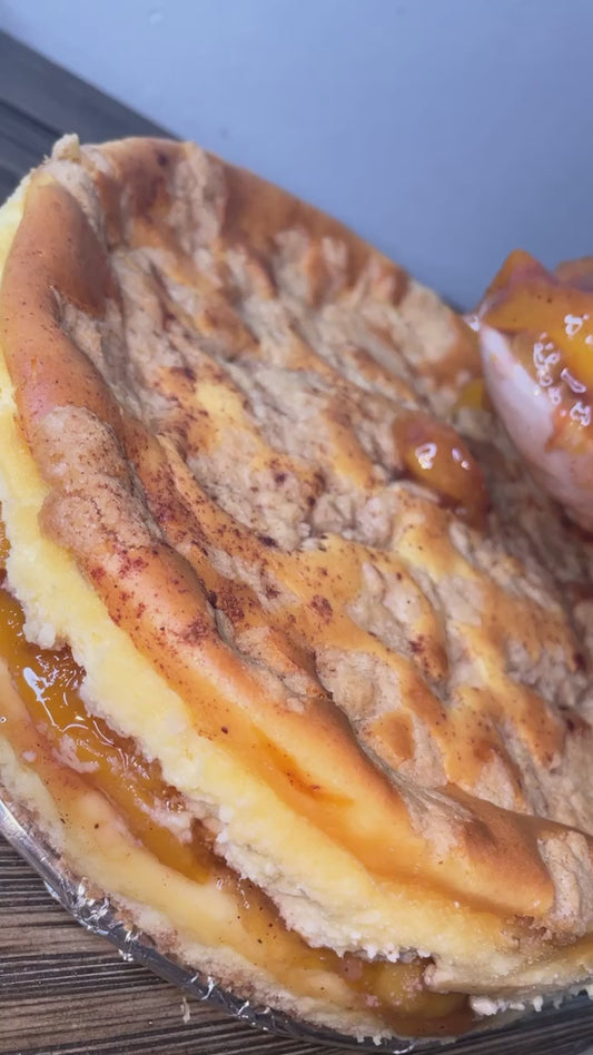 peach cobbler cheesecake